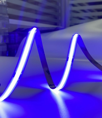 Màu xanh lam Ánh sáng băng LED COB linh hoạt Dòng tiêu chuẩn IP20 24V