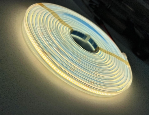 LED COB Ip65 Dải ánh sáng 10w 24V DC Silicon có tay áo CRI cao