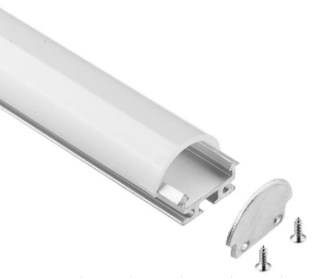 V0 Led đùn nhôm Hàng không 6063 Hợp kim nhôm 18,58 X 15 Mm