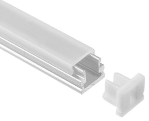 Kênh đùn nhôm Led âm trần 8x7.8mm với Double-Anodized