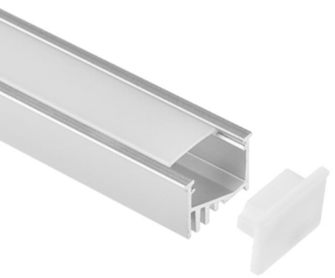 Máy ép đùn dải LED nhôm Anodized đôi 21x12,5mm RoHS