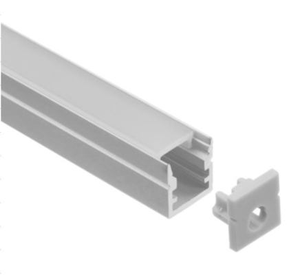 Đèn LED chống cháy Hồ sơ nhôm 10 X 10mm Kênh nhôm dẫn